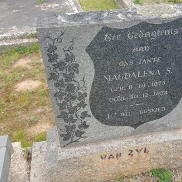 ZYL Magdalena S., van 1875-1953
