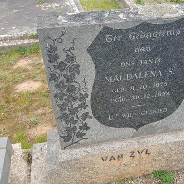 ZYL Magdalena S., van 1875-1953