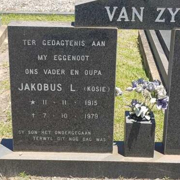 ZYL Jakobus L., van 1915-1979