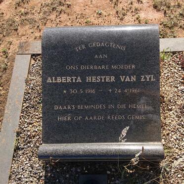 ZYL Alberta Hester, van 1916-1961