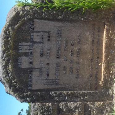 ZYL Willem Jacobus, van 1866-1940 &amp; Martha Magdalena DE JAGER 1874-1959