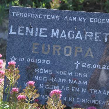 EUROPA Lenie Magareth 1928-2001