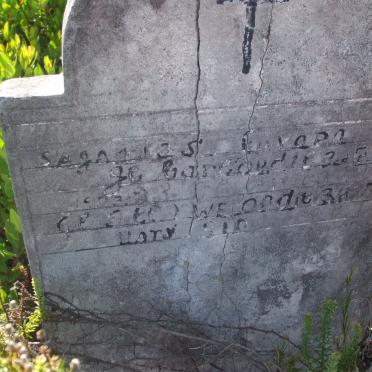 Western Cape, ARNISTON, Old cemetery