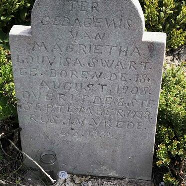 SWART Magrietha Louvisa 1908-1933