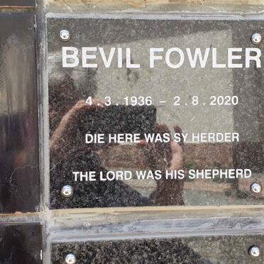 FOWLER Bevil 1936-2020