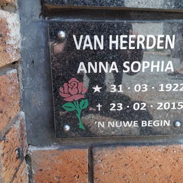 HEERDEN Anna Sophia, van 1922-2015