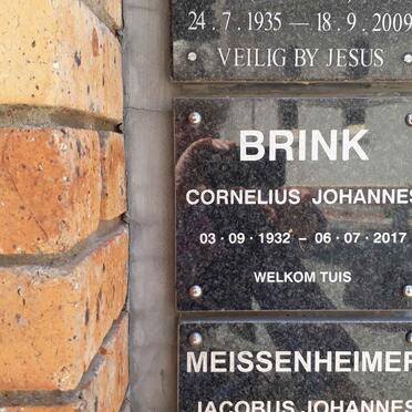 BRINK Cornelius Johannes 1932-2017