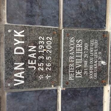 DYK Jean, van 1932-2002