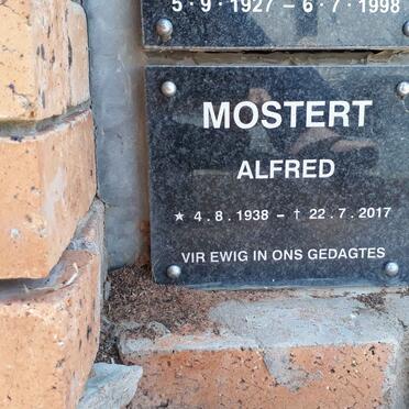 MOSTERT Alfred 1938-2017