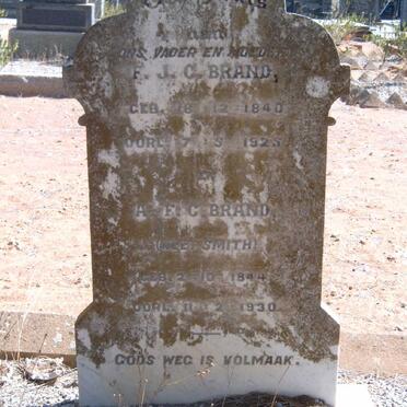 BRAND F.J.C. 1840-1925 &amp; A.F.C. SMITH 1844-1930