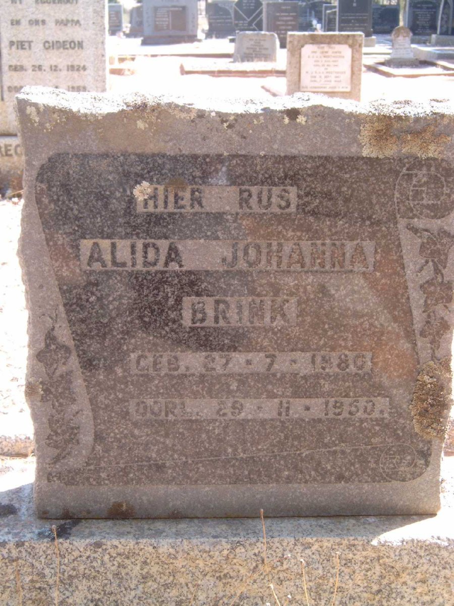 BRINK Alida Johanna 1880-1950