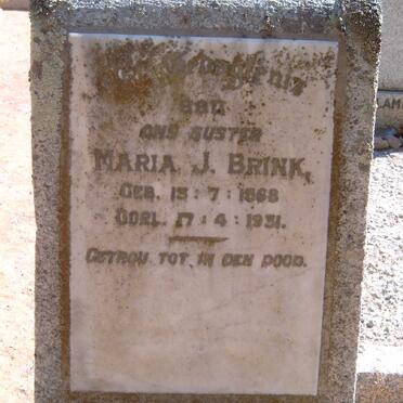 BRINK Maria J. 1868-1931