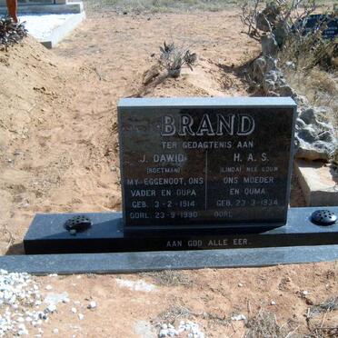BRAND J. Dawid 1914-1990 &amp; H.A.S. LOUW 1934-