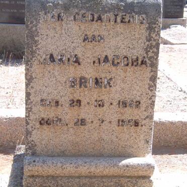 BRINK Maria Jacoba 1882-1956