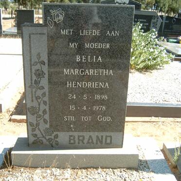BRAND Belia Margaretha Hendriena 1898-1978