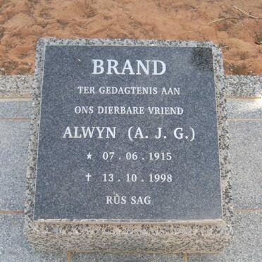 BRAND Alwyn A.J.G. 1915-1998