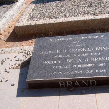 BRAND F.H. -1960 &amp; Belia J. -1985