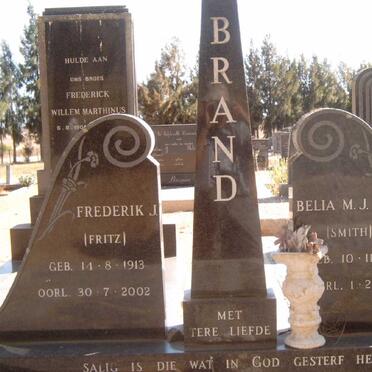 BRAND Frederik J. 1913-2002 &amp; Belia M.J. SMITH 1910-1982