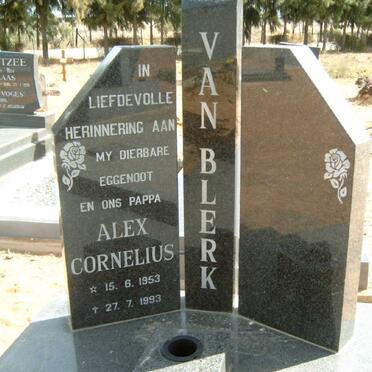 BLERK Alex Cornelius, van 1953-1993