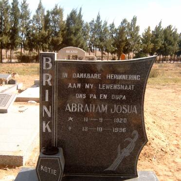 BRINK Abraham Josua 1920-1996
