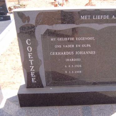 COETZEE Gerhardus Johannes 1926-1998