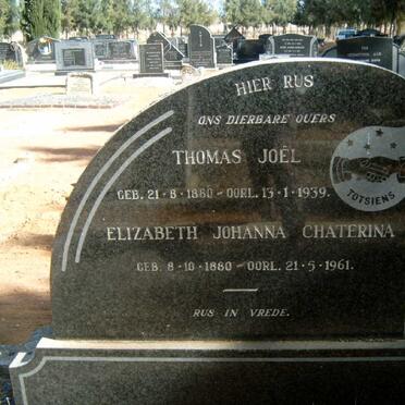 HITCHCOCK Thomas Joel 1860-1939 &amp; Elizabeth Johanna Chaterina 1880-1961