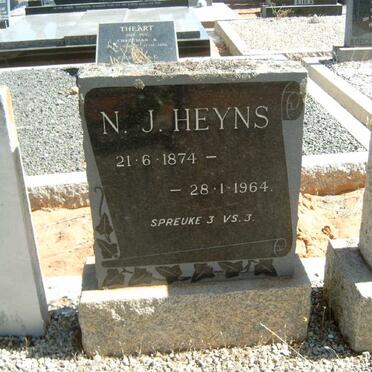 HEYNS N.J. 1874-1964