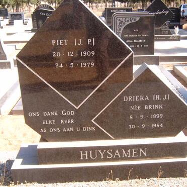 HUYSAMEN Piet J.P. 1909-1979 &amp; Drieka H.J. BRINK 1899-1984