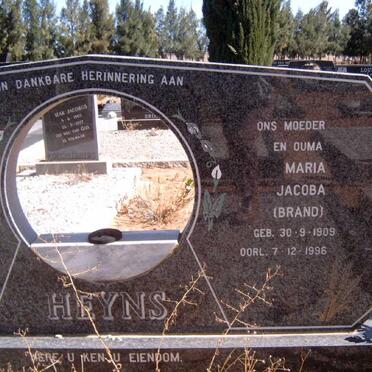 HEYNS Francois Johannes Cornelis 1901-1992 &amp; Maria Jacoba BRAND 1909-1996