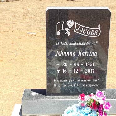 JACOBS Johanna Katrina 1951-2017