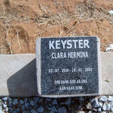 KEYSTER Clara Hermina 1914-2005