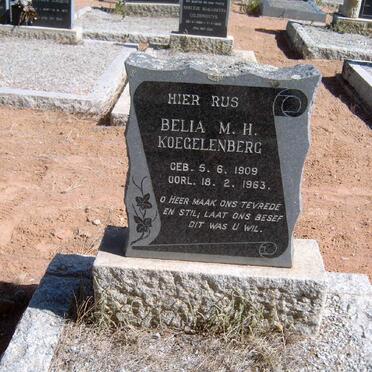 KOEGELENBERG Belia M.H. 1909-1963