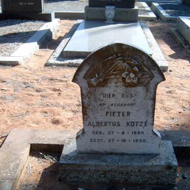 KOTZE Pieter Albertus 1889-1950