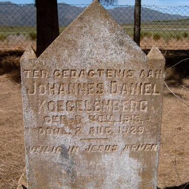 KOEGELENBERG Johannes Daniel 1915-1929