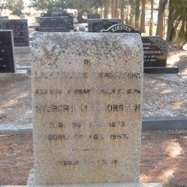 KIRSTEN Gysbert M.T. 1873-1953