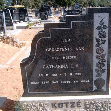 KOTZÉ Catharina L.H. 1901-1981
