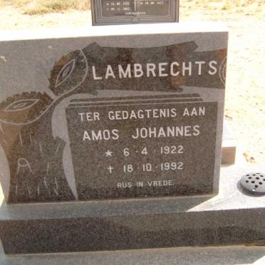 LAMBRECHTS Amos Johannes 1922-1992