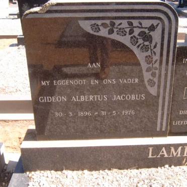 LAMBRECHTS Gideon Albertus 1896-1976 &amp; Anna Elizabeth 1902-1989