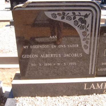 LAMBRECHTS Gideon Albertus 1896-1976 &amp; Anna Elizabeth 1902-1989