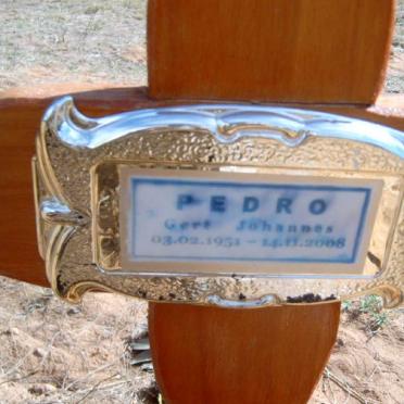 PEDRO Gert Johannes 1951-200