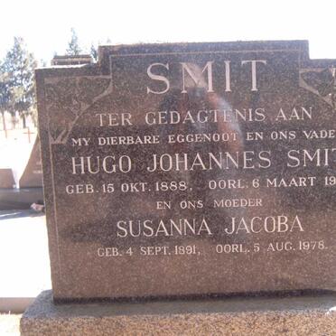SMIT Hugo Johannes 1888-1958 &amp; Susanna Jacoba 1891-1978