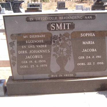 SMIT Dirk Johannes Jacobus 1908-1979 &amp; Sophia Maria Jacoba 1911-1998