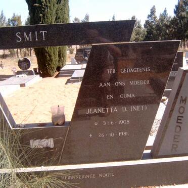 SMIT Johannes L.N. 1908-1976 &amp; Jeanetta D. 1908-1981