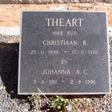 THEART Christiaan B. 1899-1976 &amp; Johanna A.C. 1911-1996