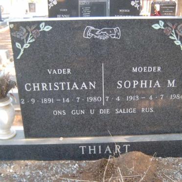 THIART Christiaan 1891-1980 &amp; Sophia M. 1913-1984