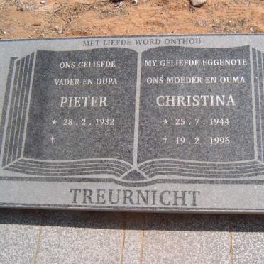 TREURNICHT Pieter 1932- &amp; Christina 1944-1996