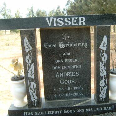 VISSER Andries Gous 1929-2002