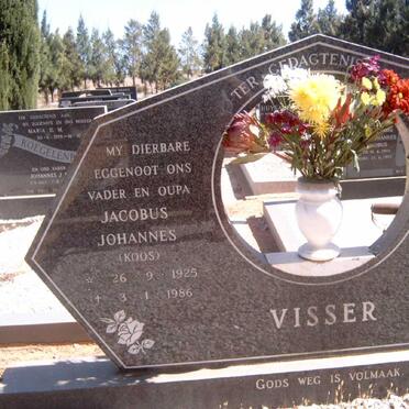 VISSER Jacobus Johannes 1925-1986 :: VISSER Dirk 1953-2009 