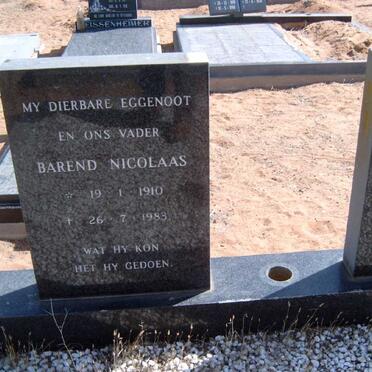 ? Barend Nicolaas 1910-1983