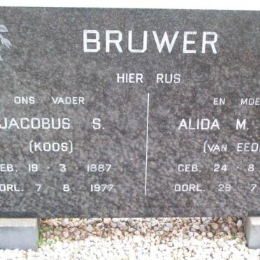 BRUWER Jacobus S. 1887-1977 &amp; alida M. VAN EEDEN 1889-1972